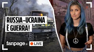 La Russia di Putin bombarda l’Ucraina è iniziata la guerra le ultime news in diretta [upl. by Tecil]