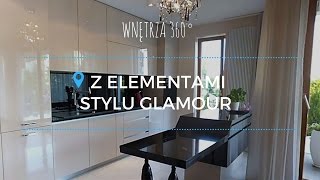 Aranżacja mieszkania z elementami stylu glamour  130 m² projekt wnętrz architekt [upl. by Nylitsirk]