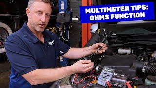 How to use a Multimeter  Ohms Function [upl. by Eldwon]