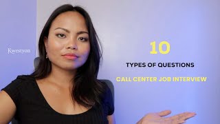 10 Types of Call Center Job Interview Questions [upl. by Zertnom769]