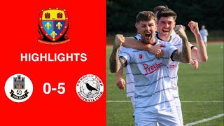 Caerleon 05 Cwmbrân Town  Gwent FA Senior cup  Quarter final highlights [upl. by Nalced]