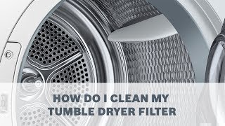 Tumble Dryers  How Do I Clean Filter [upl. by Jansen]