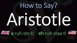 How to pronounce Aristotle CORRECTLY [upl. by Aciraj]