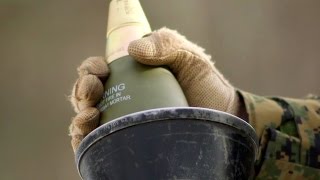 Marines Setup amp Fire The Powerful M252 Mortar [upl. by Osy760]