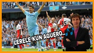 GOL DEL KUN AGUERO MANCHESTER CITY CAMPEON 2012 RELATOR ARGENTINO  HD [upl. by Kareem]