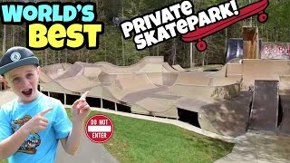 Riding The Worlds BEST Backyard Skatepark [upl. by Eceinal]