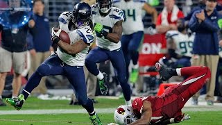 Marshawn Lynchs Does it Again Beast Quake 20  Seahawks vs Cardinals  NFL Highlights [upl. by Callan]