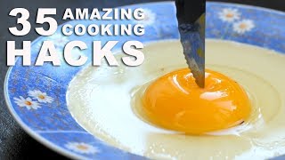 35 INCREDIBLE COOKING HACKS [upl. by Dielle920]