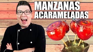 MANZANAS ACARAMELADAS SIN JARABE DE MAÍZ  MUY FÁCIL [upl. by Nuahsel]