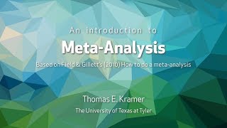 Conducting a MetaAnalysis [upl. by Tobin]