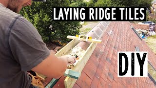 The Easy Way to lay Ridge Tiles  DIY [upl. by Giuditta737]