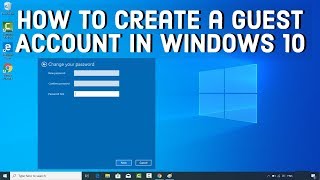 How to Create a Guest Account in Windows 10 [upl. by Chad]