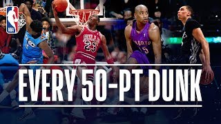 Every 50Point Dunk In NBA Dunk Contest History 19842019 [upl. by Arde]