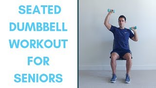 10Minute Seated Dumbbell Strength Workout for Seniors [upl. by Ika41]