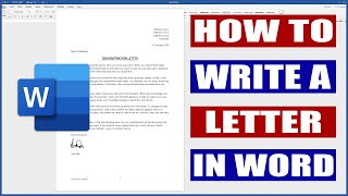 How to write a letter in Word  Microsoft Word Tutorial [upl. by Ami4]