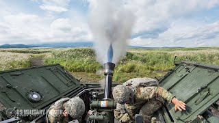 Goodbye Enemy Infantry • 120MM Mortar Live Fire [upl. by Chlo]