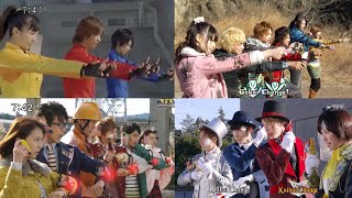 Super Sentai Final Henshin And Roll Call Gaoranger  Ryusoulger [upl. by Gudrun]