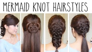 Easy Knotted Braid Hairstyles  Hair Tutorial [upl. by Eneleahcim]