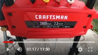 Craftsman 2800 psi gas powered pressure washer [upl. by Kirrad]