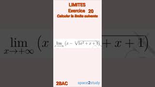 Exercice 20 Limites 2BAC Maths [upl. by Wolfie318]