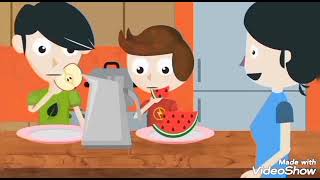 CUENTO SOBRE LA IMPORTANCIA DE COMER FRUTAS Y VERDURAS  PARA NIÑOS [upl. by Adnawaj]