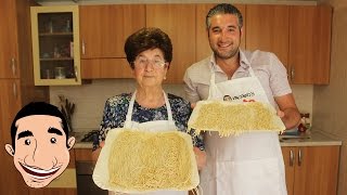 Italian Grandma Makes FRESH SPAGHETTI PASTA FROM SCRATCH [upl. by Reyotal]