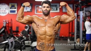 Sergi Constance Trains Chest and Arms at Bev Francis Powerhouse Gym [upl. by Lian]