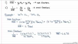 Average Molecular Weight Calculation [upl. by Lyred423]