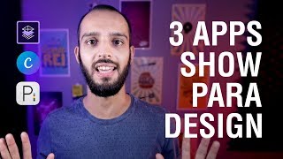 3 APLICATIVOS GRATUITOS PARA FAZER DESIGN [upl. by Llehcam91]