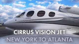 Cirrus Vision Jet  New York to Atlanta  KHPN  KPDK [upl. by Mide]