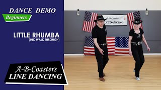 LITTLE RHUMBA  Line Dance Demo amp Walk Through [upl. by Ennyroc]