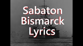 Sabaton  Bismarck Lyrics English [upl. by Netsrek]