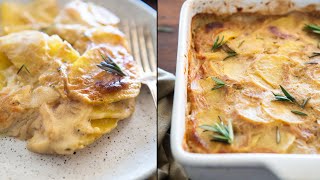 Creamy Vegan Potato Gratin Dauphinoise  Super Simple amp Delicious [upl. by Atilef964]