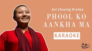 Phool Ko Aankha Ma  Nepali Karaoke  Creative Brothers [upl. by Nine829]