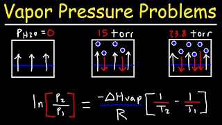 Vapor Pressure  Normal Boiling Point amp Clausius Clapeyron Equation [upl. by Hrutkay28]