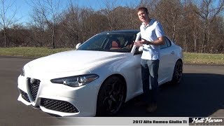 Review 2017 Alfa Romeo Giulia Ti  The New Benchmark [upl. by Burkhart506]