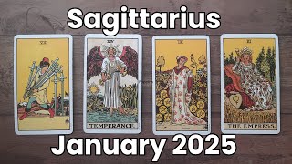 Sagittarius Tarot Love Predictions January 2025 [upl. by Ellekcir]