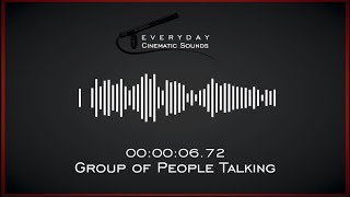 Group of People Talking  HQ Sound Effect [upl. by Ogilvie]