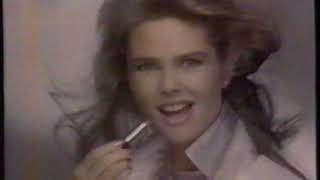 1987 Cover Girl quotChristie Brinkleyquot Lipstick Nail Polish TV Commercial [upl. by Eglanteen]