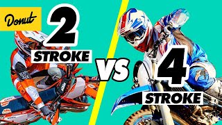 2 STROKE vs 4 STROKE ENGINES  How it Works  SCIENCE GARAGE [upl. by Ekim]