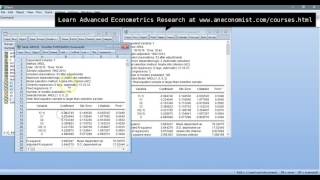 ARDL Eviews Long Run Short Run ECM Cointegration [upl. by Sudaorb]