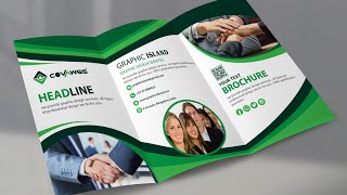 Brochure Design  Tri Fold Brochure Design in Illustrator cc [upl. by Dimo]