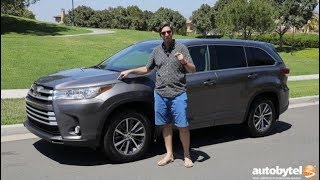 2018 Toyota Highlander XLE AWD Test Drive Video Review [upl. by Adnylem]