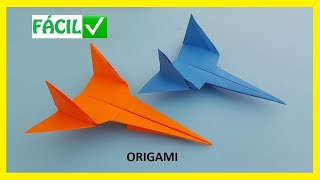 👉🏽 Cómo hacer un AVIÓN ✈ de papel FÁCIL ✅  Aviones de Origami PASO A PASO [upl. by Eaned]