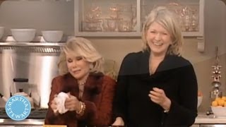 Bacon Wrapped Dates with Joan Rivers⎢Martha Stewart [upl. by Asreht955]