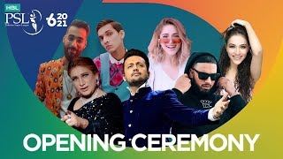 HBL PSL 6 Opening Ceremony feat Atif Aslam  Naseebo Lal  Aima Baig  Imran Khan  Young Stunners [upl. by Turk801]