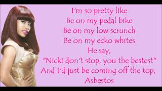 Nicki Minaj  Bedrock Verse Lyrics Video [upl. by Aiciruam]