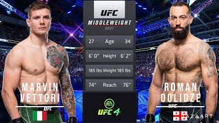 MARVIN VETTORI VS ROMAN DOLIDZE FULL FIGHT UFC 286 [upl. by Oicnedif923]