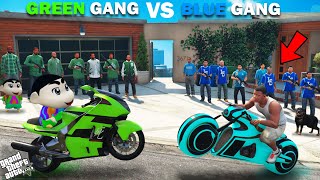 Shinchan Green Gang VS Franklin Blue Gang Special Bike Challenge In GTA 5 [upl. by Ahsha]