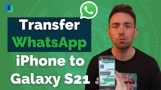 How to transfer WhatsApp chats from iPhone to androidSamsung Galaxy S215 Methods [upl. by Ventura869]